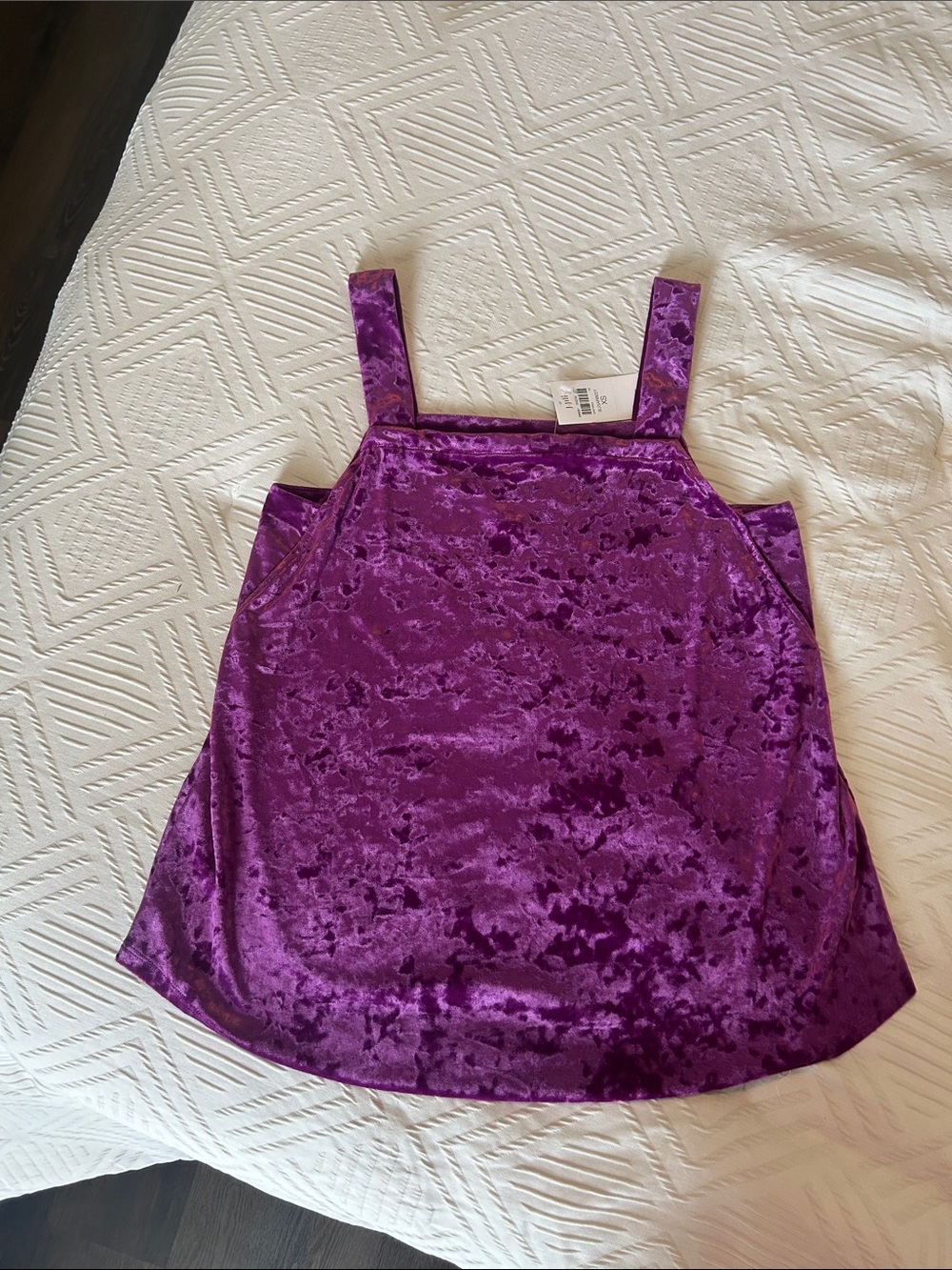 J. Jill Woman’s Purple Velvet Tank Top / NWT! / deep purple/ Sz XS